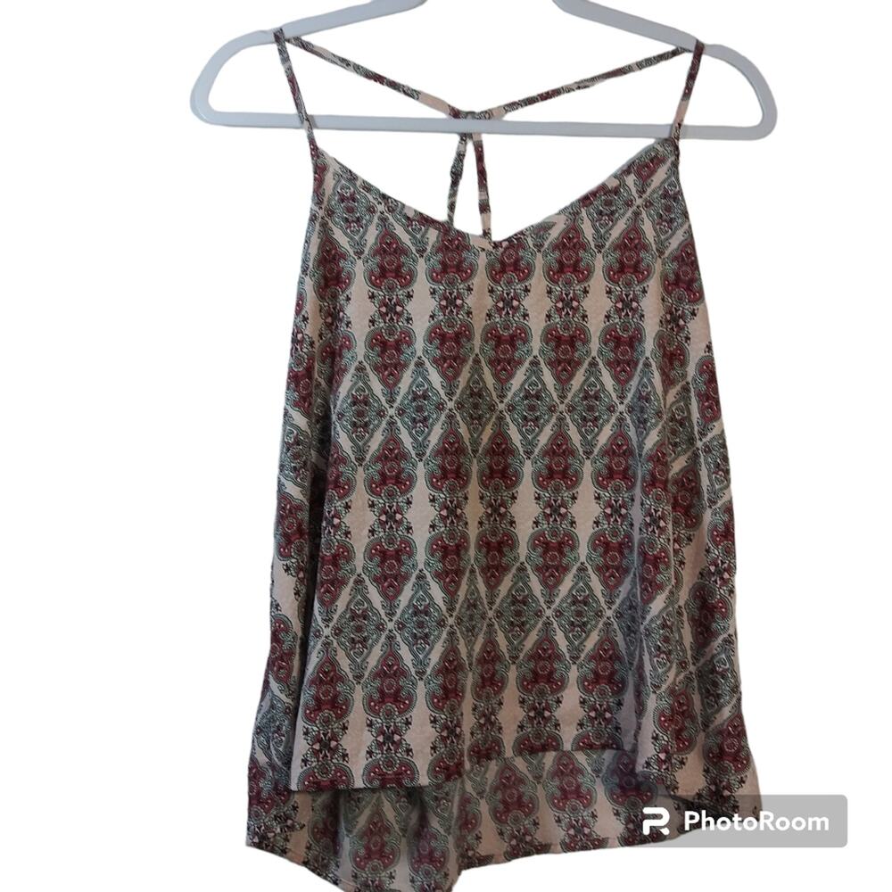 Hollister Boho Printed Light Weight Tank Size M
